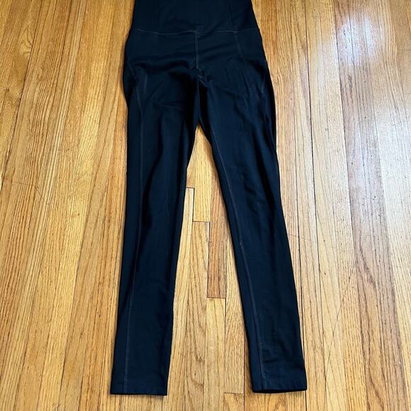 Girlfriend Collective Leggings Womens Small Black High Rise Full Pants - Picture 1 of 8